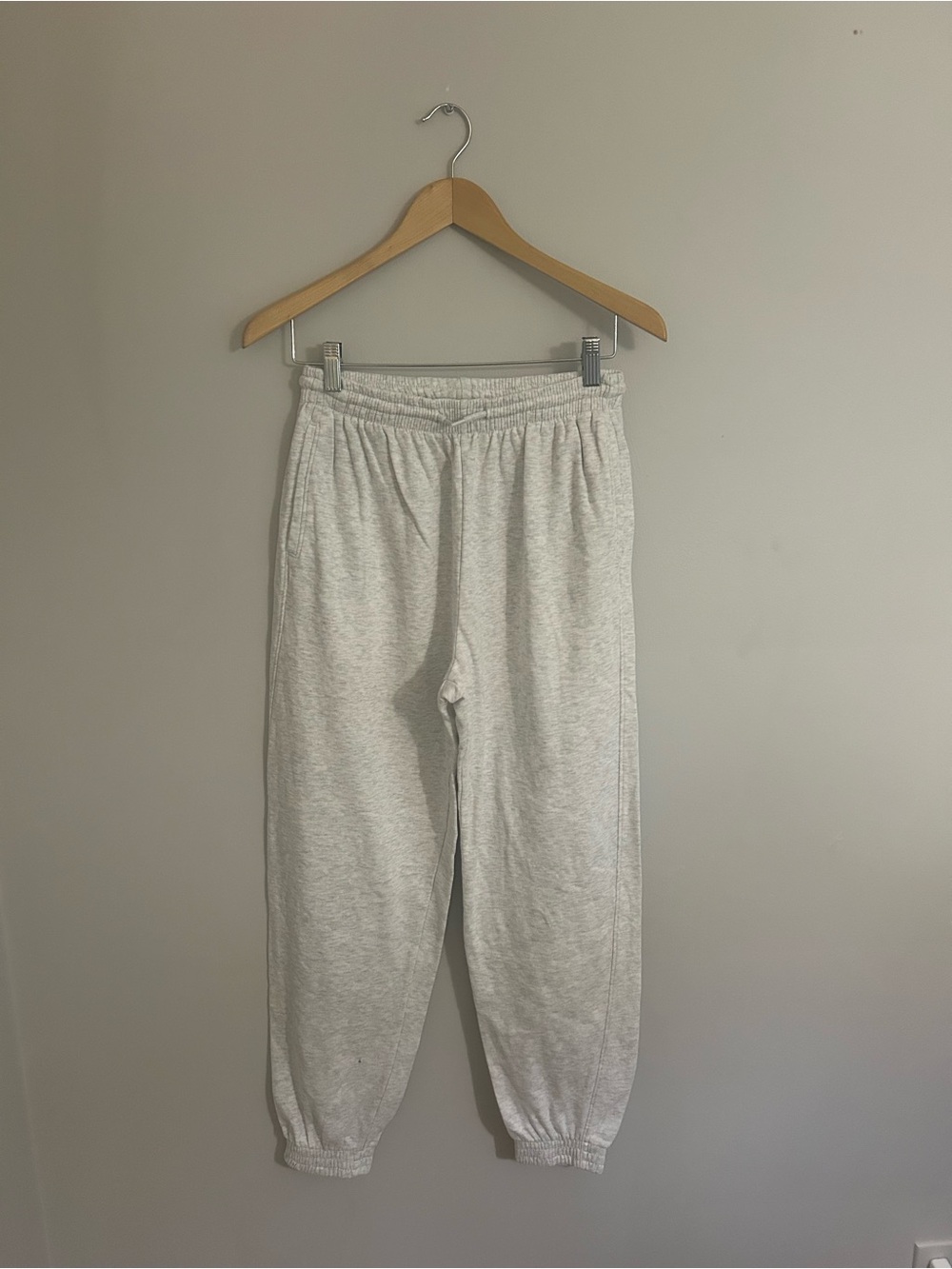 Divided Light Gray Kids Sweatpants with Elastic Waist